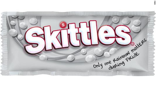 Skittles Pride campaign packaging