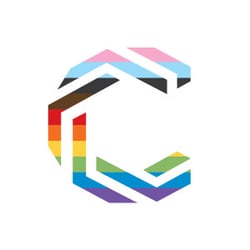 Communify logo progressive rainbow LGBTQIA