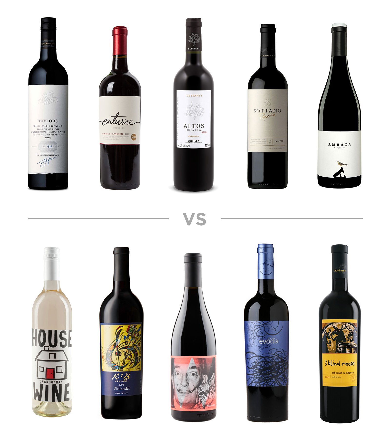 wine label comparison