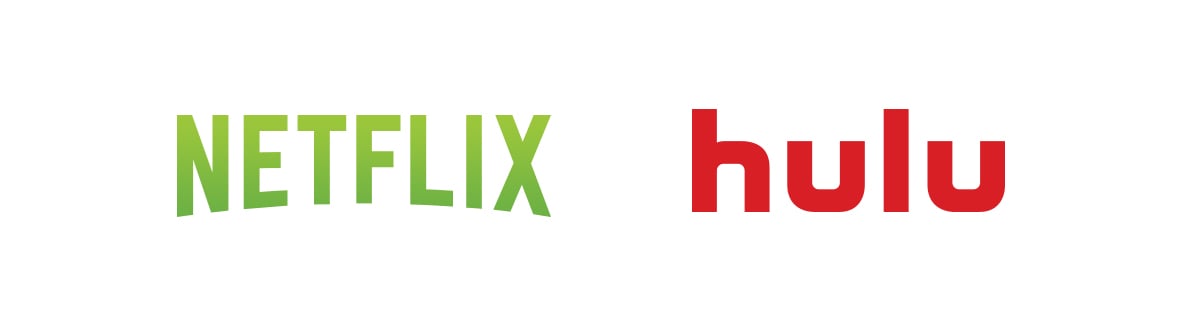Netflix and Hulu colors reversed