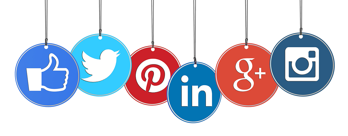 Various social media platform logos