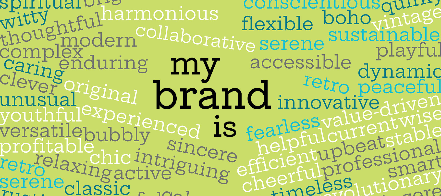 My Brand is... figure out some words that describe your brand.