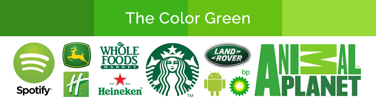Compilation of green logos